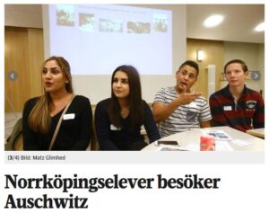Folkbladet uppmärksammar SKMA:s utbildningsprojekt (skärmbild).