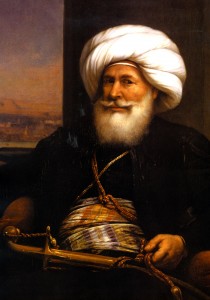 Muhammed Ali. Målning av Auguste Couder 1840. Wkimedia Commons
