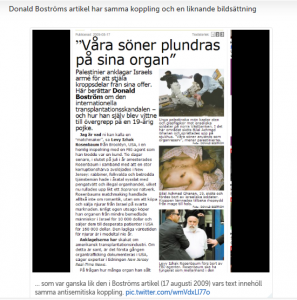 Boströms/Aftonbladets artikel ett par veckor senare (skärmklipp fr Leman)