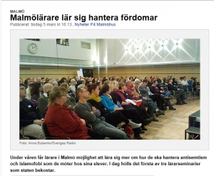 Skärmklipp P4 Malmöhus SKMA-seminarium i Malmö